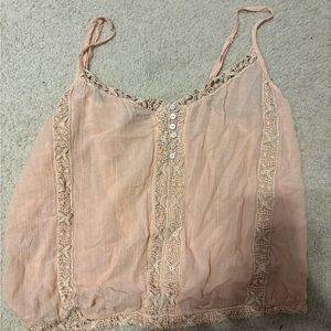 American Eagle Outfitters Pink Embellished Camisole Top *